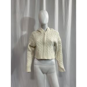 Sunday Best Cream Cable Knit Hoodie